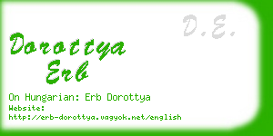 dorottya erb business card